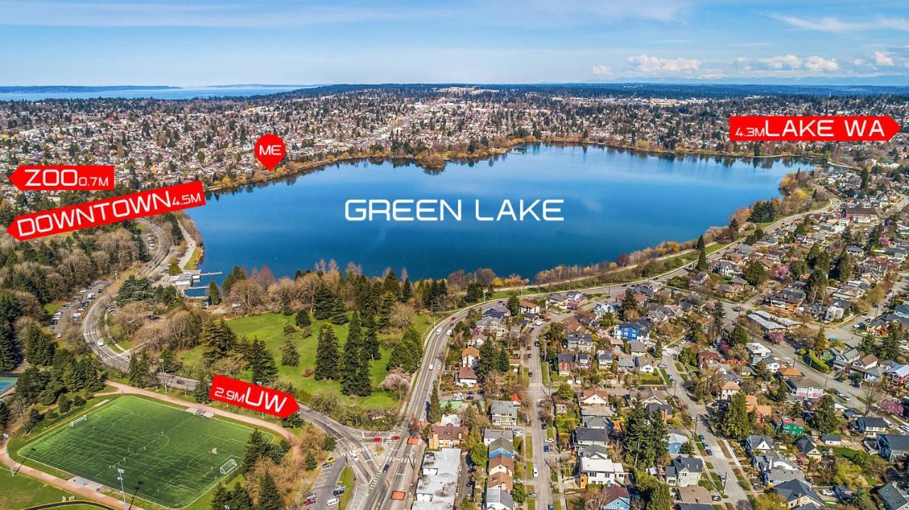 Green Lake 1St Line Home A With Central Air Conditioners Seattle Extérieur photo